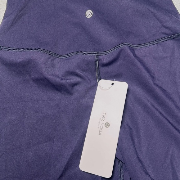 CRZ YOGA Deep Blue Yoga Shorts - Picture 3 of 4